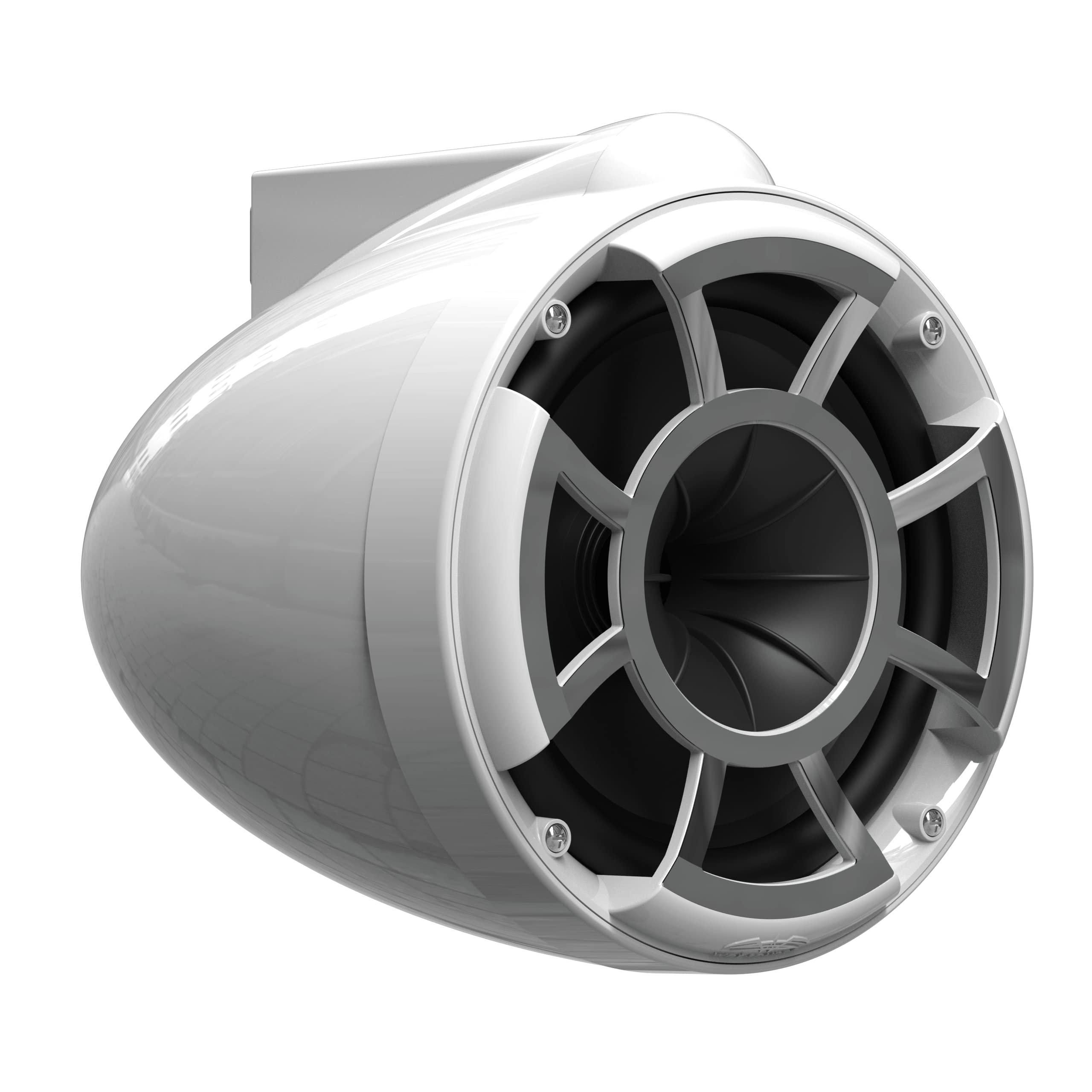 wet sounds wet sounds Rev 8 White V2 Revolution Series 8\" White Tower Speakers w/Silver Aluminum Fixed Clamp
