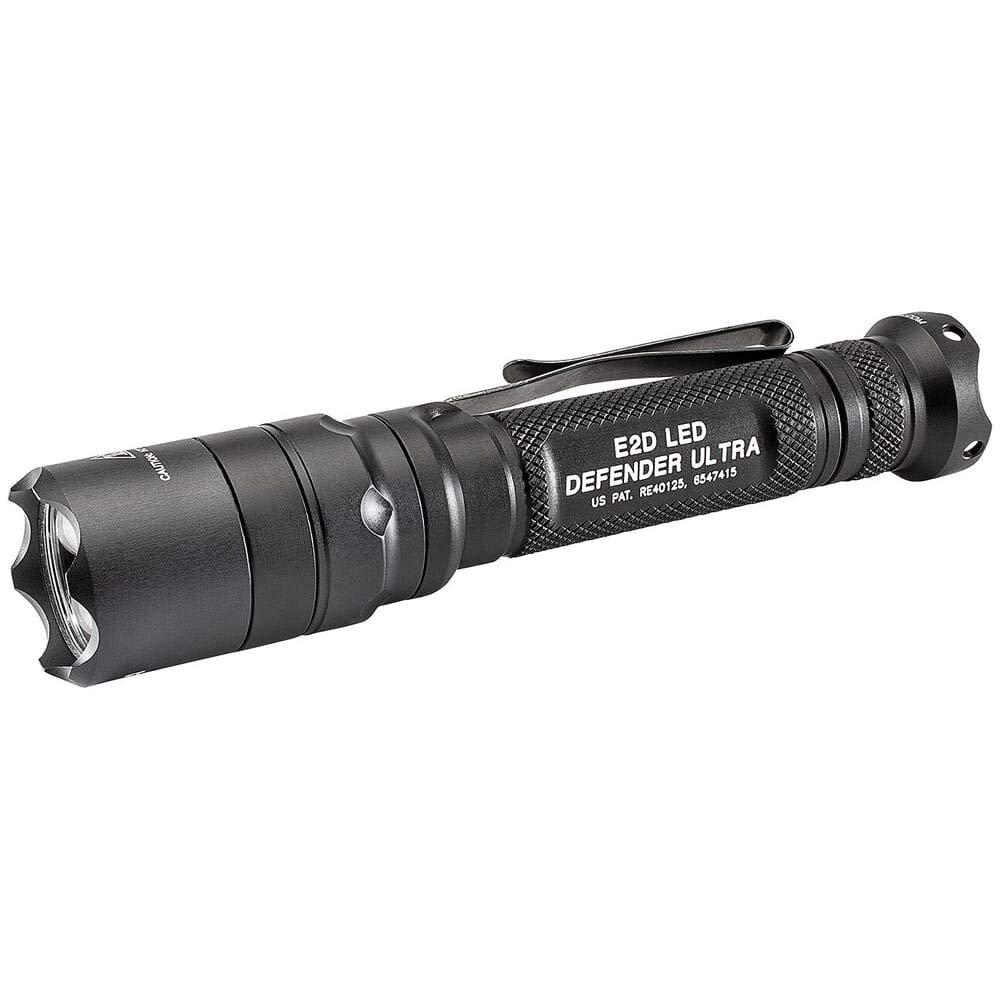 SureFire SureFire E2D Defender Ultra Dual-Output Flashlight with Dual-output tailcap click switch, Black