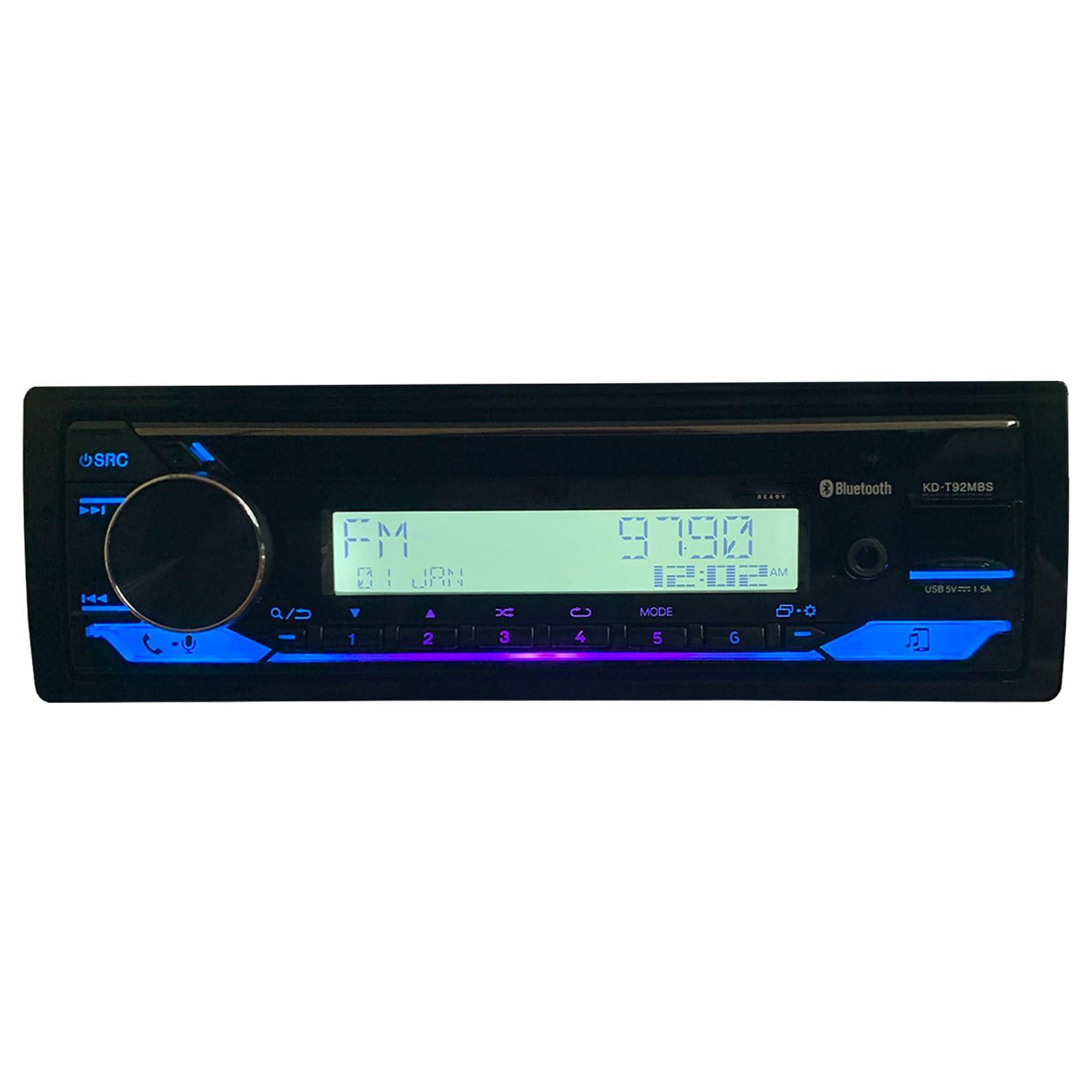 Enrock Marine JVC KD-T92MBS Marine Boat Yacht Radio Stereo USB AUX CD Player Receiver Bundle Combo with 2X Kicker 6x9 Inch 360 Watt Car Coaxial 3-Way Audio Speakers + Enrock 50 Foot 16-Gauge Speaker Wire