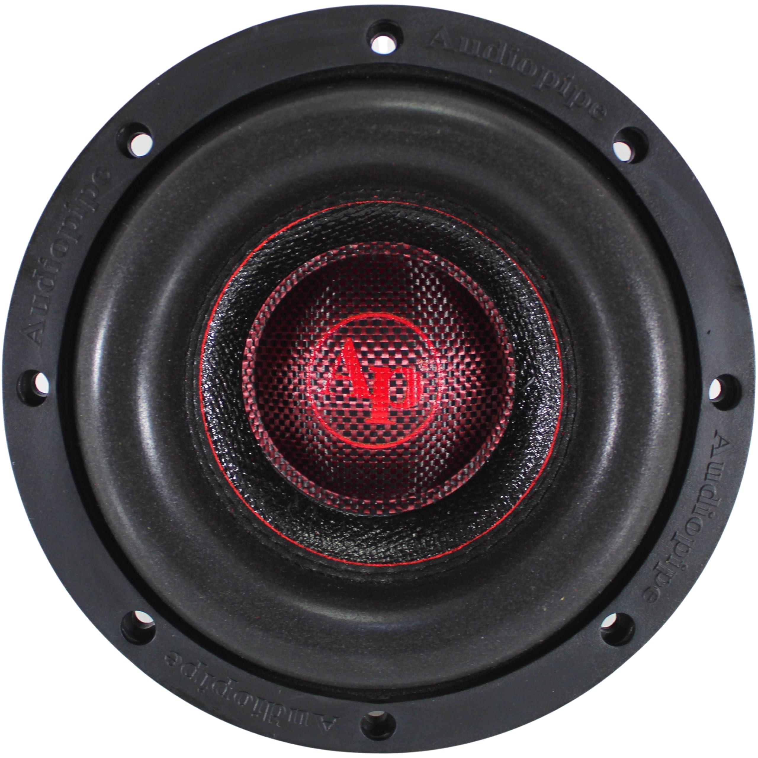 Audiopipe Audiopipe 6" Quad Stack Composite Cone Subwoofer (TXX-BDC-IV-6), Superior Performance, 500W, 2.5" BASV Voice Coil, 4 Magnets, Non-Press Paper Cone, Aluminum Basket, Multi-Connect, 2 x 4 Ohm