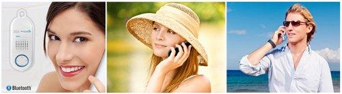 Pyle Pyle Portable Wireless Waterproof Handset Speaker - Bluetooth Compatible Rechargeable Battery Powered Shower Outdoor Loud Speaker w/ Microphone - USB Charger - iPhone, Android - Pyle PBTWP24BK (Black)