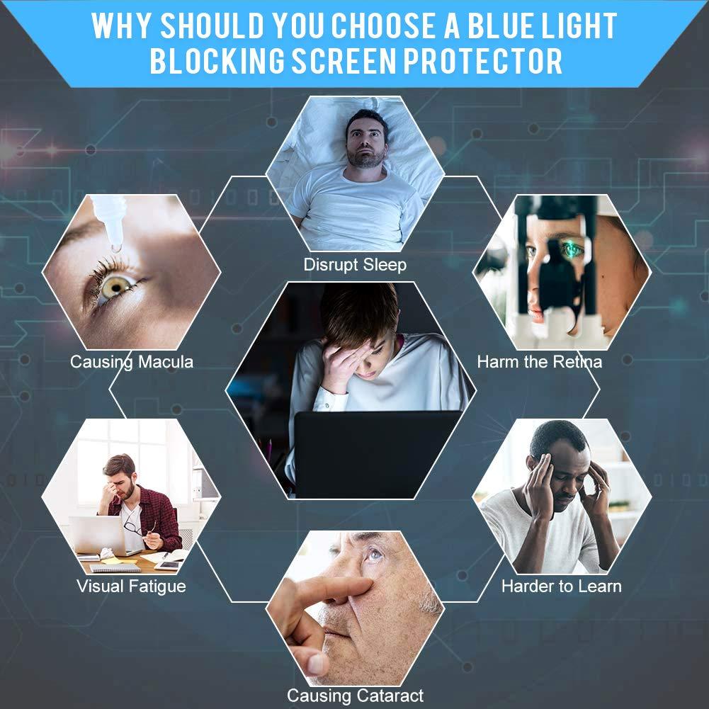 FILMEXT FILMEXT 2 Pack 13.3 inch Laptop Screen Protectors Eye Protection Anti Glare Anti Blue Light Screen Protector Compatible with major brands (Asus, Acer, HP, Dell, Toshiba, Lenovo 13.3"(16:9) Laptop