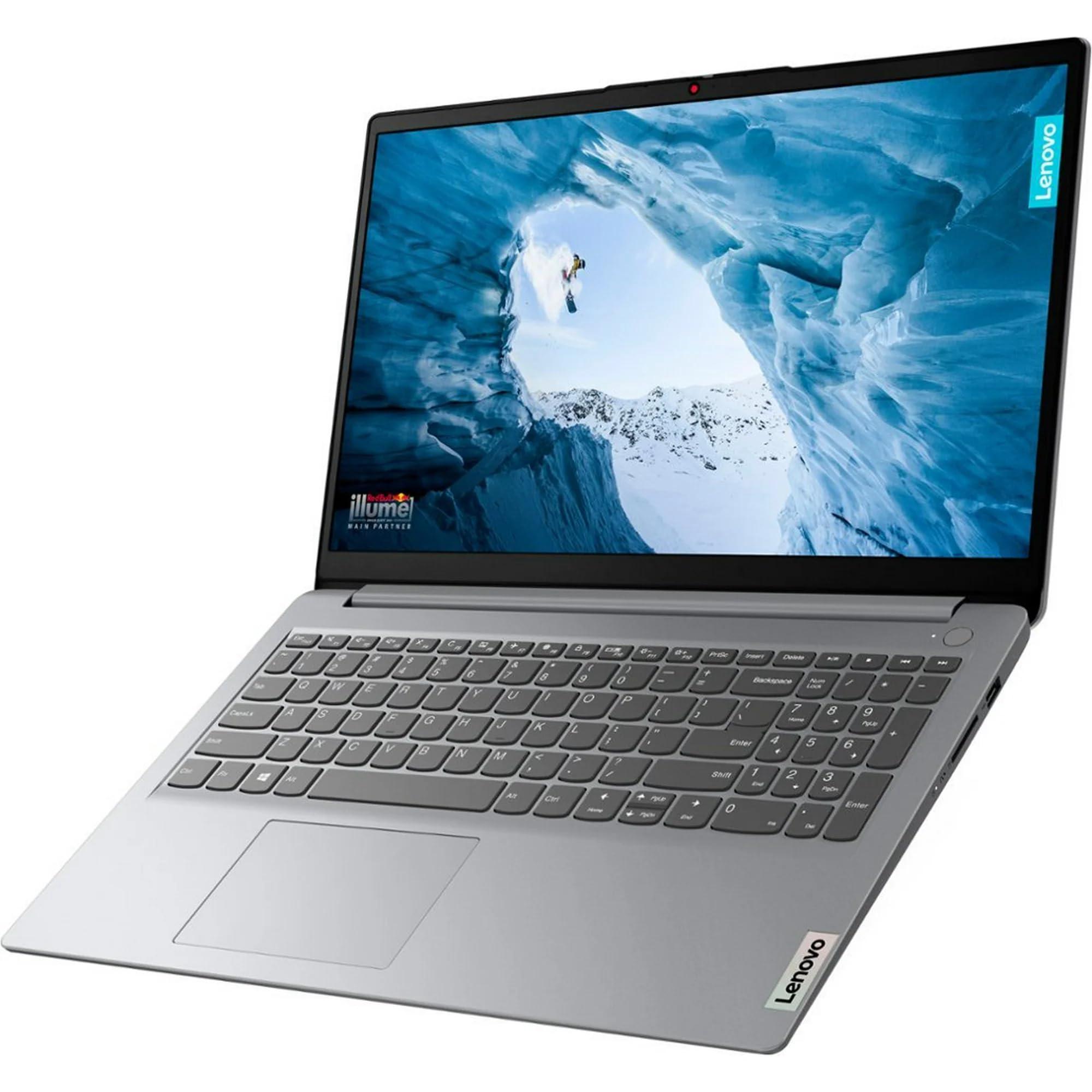 Lenovo Lenovo Ideapad 1i Laptop, 15.6" FHD Touchscreen, Core i3-1215U, 8GB RAM, 256GB SSD, Iris Xe Graphics - Cloud Gray + Cleaning Cloth