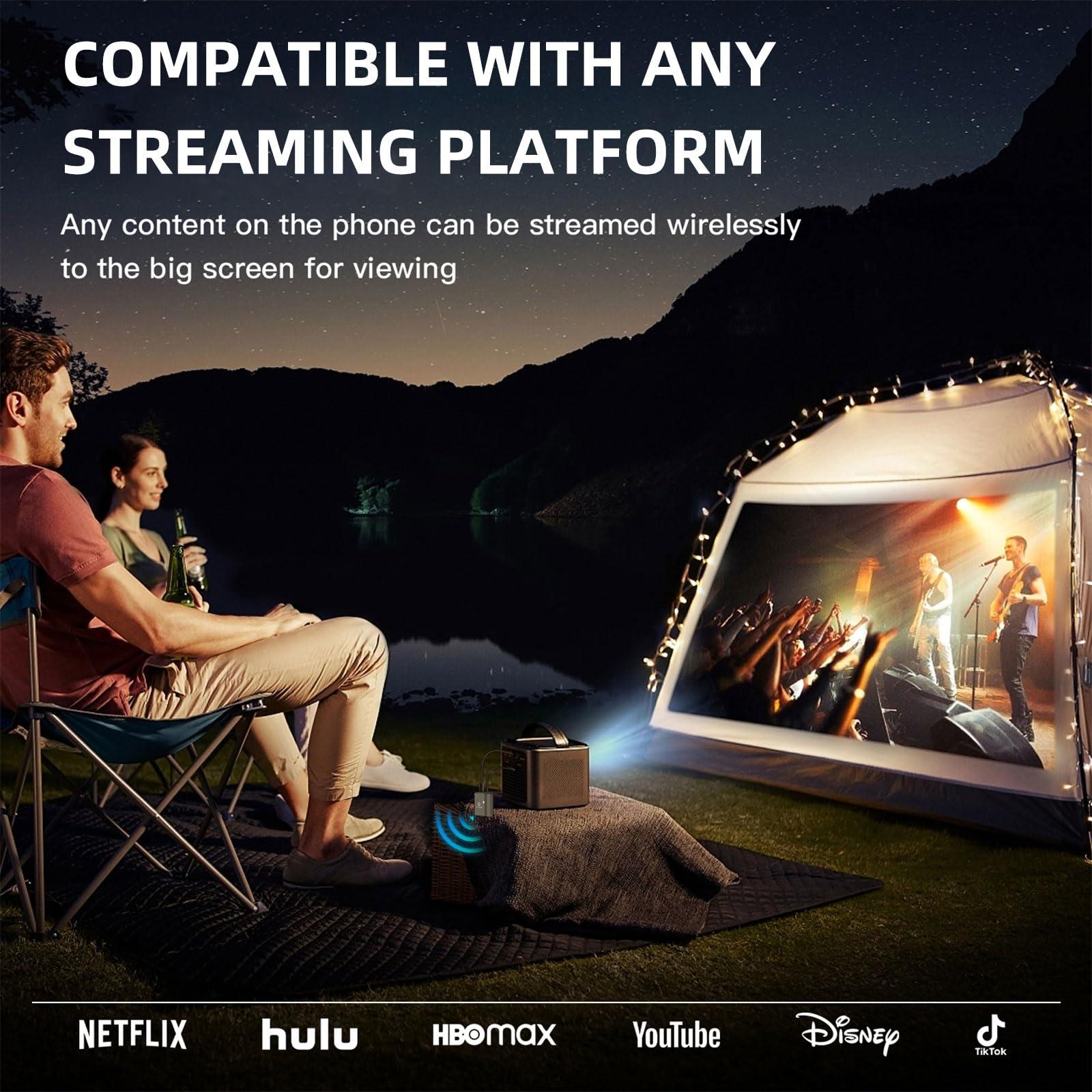 SHERRIVA USB-C Wireless HDMI Transmitter and Receiver, Plug & Play 1080P@60Hz, 2.4G/5G Streaming, 100FT Range, Compatible with Smartphone, Laptop, Netflix, Projector, HDTV, No App/WiFi Required