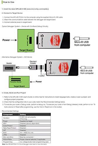 XYG-PIC Original MPLAB PICkit4 in-Circuit Debugger/Programmer Fast Debugging and Programming PICkit 4 MPLAB X IDE Increased Functionality Supports More Advanced Interfaces @XYGStudy