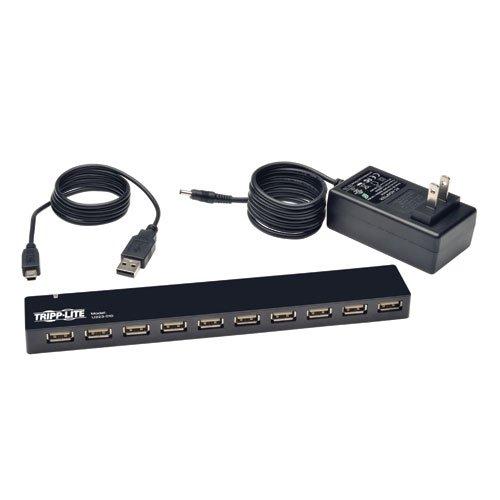 Tripp Lite TRIPP LITE 10-Port USB2.0 Mobile Hi-Speed Hub Notebook Laptop (U223-010),Black
