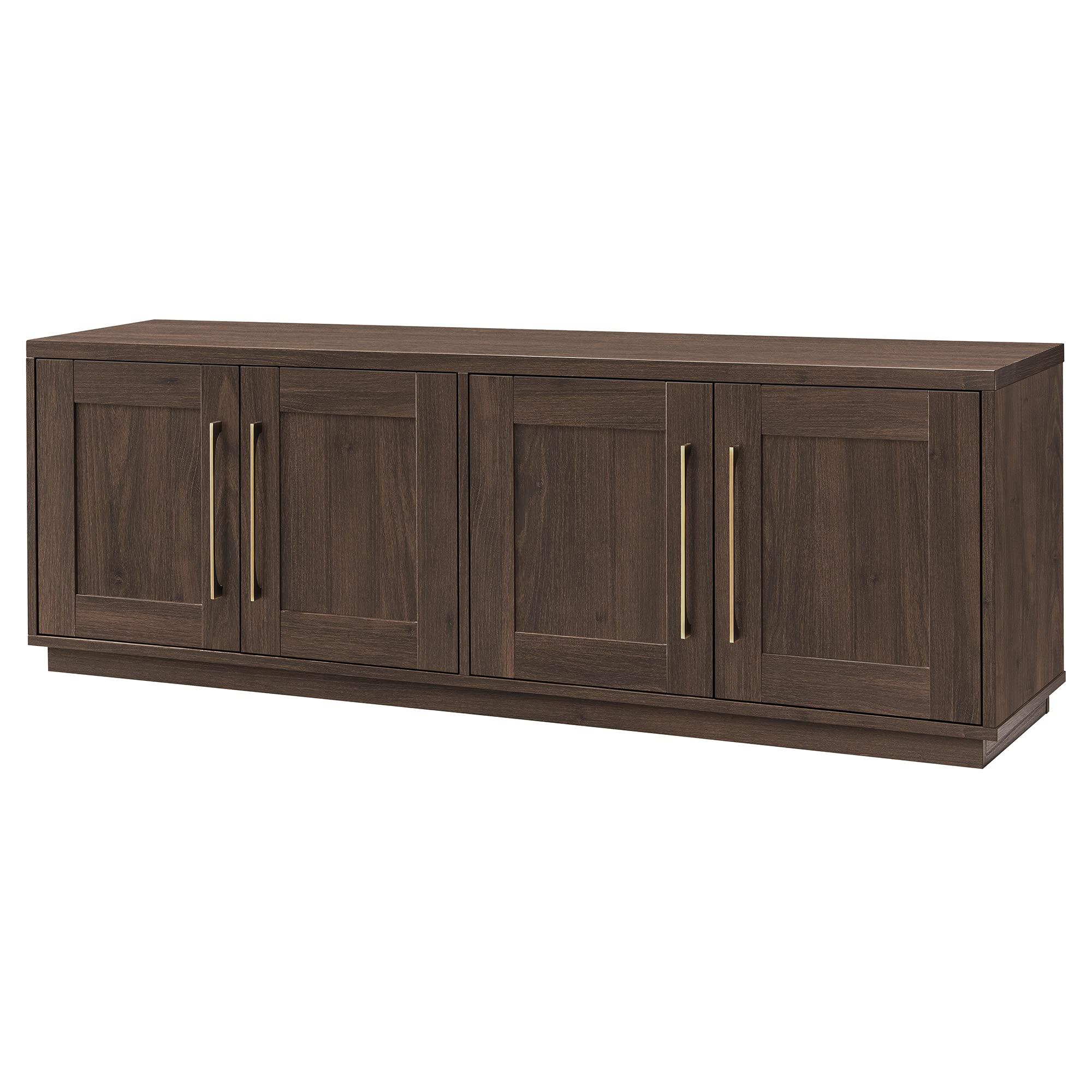 Henn&Hart Henn&Hart Tillman Rectangular TV Stand for TV's up to 80" in Alder Brown