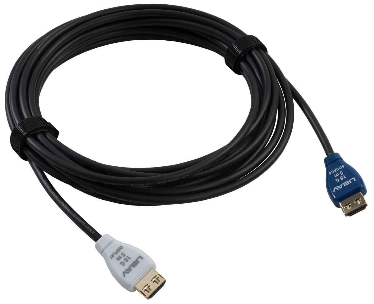 Liberty AV Solutions Liberty Halo Active Optical Hybrid 18G Plenum Commercial Grade in-Wall Rated Series High Speed HDMI Cables 30 Meter