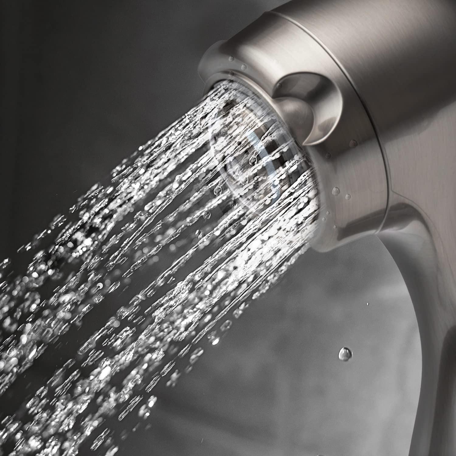 Niagara Conservation Niagara Conservation N2935BN Earth Spa 3-Spray with 2 GPM 2.7-in. Wall Mount Handheld Shower Head in Brushed Nickel, 1-Pack | Bathroom Shower Head Sprayer with Pressure Compensation Technology