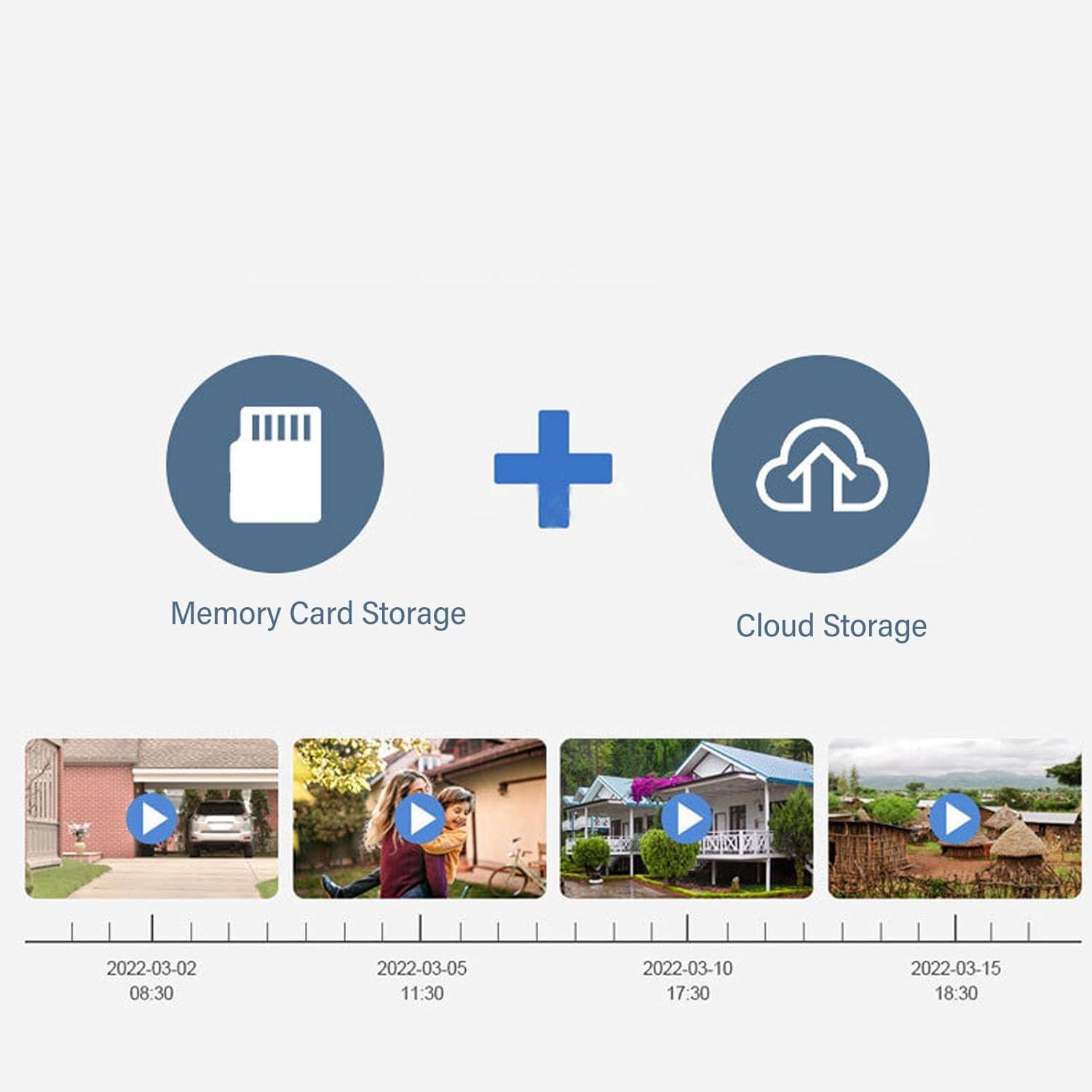 Zetronix Zetronix HD 4G LTE/GSM Network Cell Phone Solar Battery Powered Outdoor-Security-PTZ-IP-Camera Motion Activated Light and Color Night Vision, White, Solar Panel, Rotating Camera, Wireless