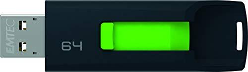 Emtec Emtec C450 Flash Drive, 64GB, Black & Green
