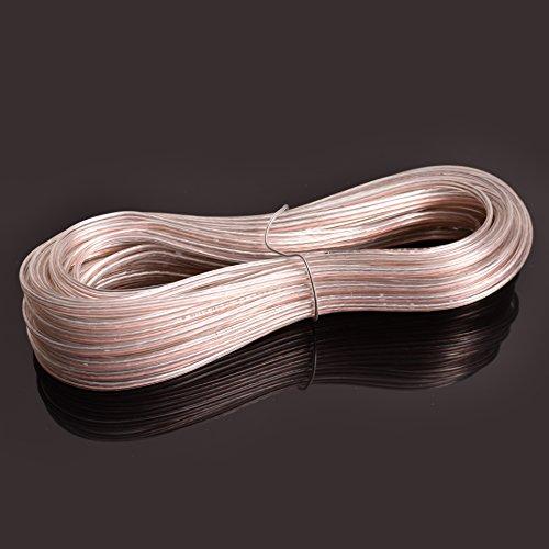 Conext Link Conext Link PSC24CGS-50 Parallel Gold Silver Speaker Cables Full Gauge Oxygen Free Copper Zip Wire (24 Gauge, 50 feet) (11342