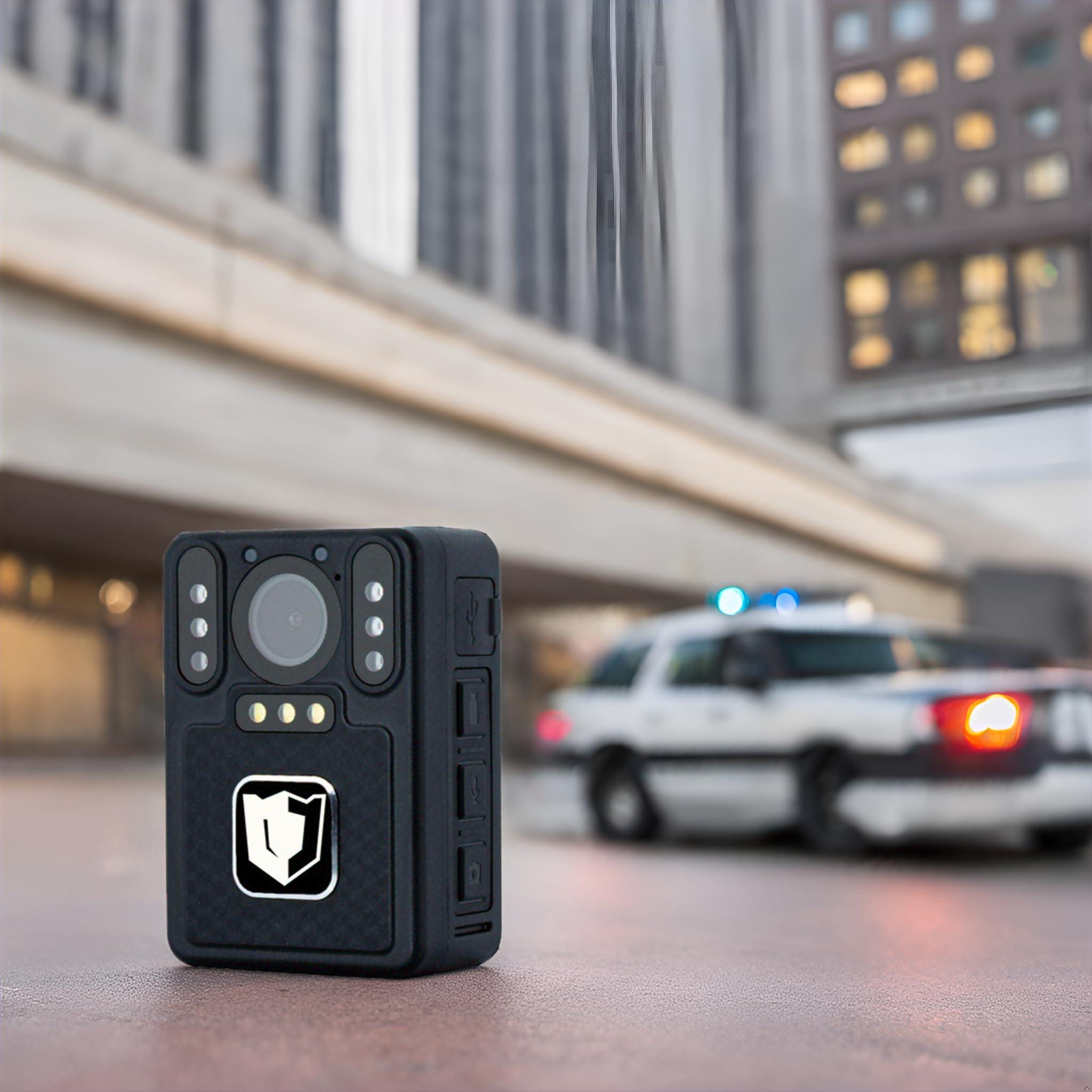 ARMORHAWK ARMORHAWK 4K Body Camera with Audio and Video Recording - Police Body Worn Camera | 140 Wide View Lens | Night Vision, Wearable, Emergency Alarm - for Civilians, Security, Law Enforcement, Personal