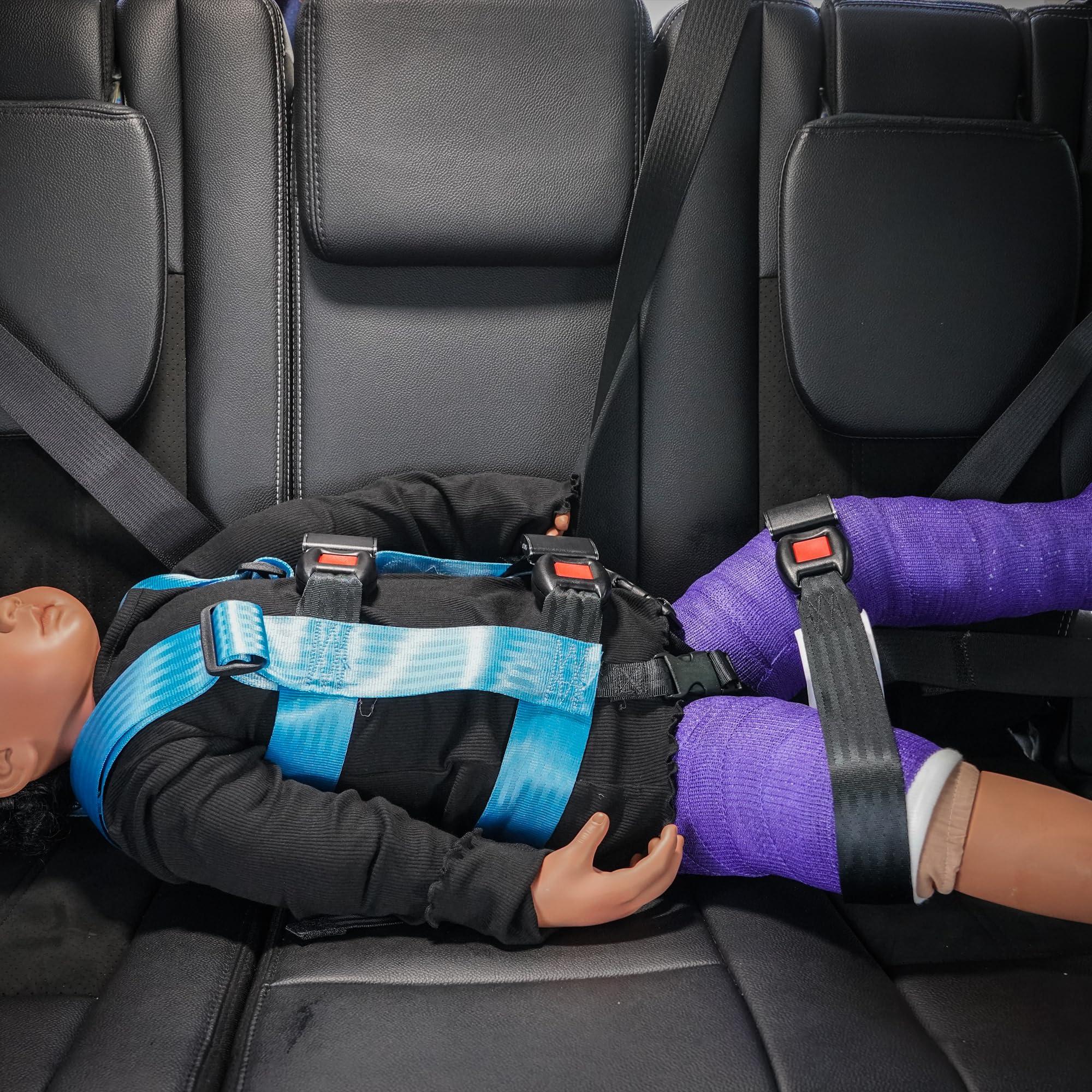 EZ-ON EZ-ON Products 503 Laydown Durable Personal Vehicle User-Friendly Safety Transportation Vest. No Mount Needed. Meets NHTSA Regulation. (Extra-Small, Dark Blue)