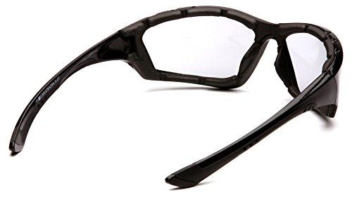 Pyramex Safety (12 Pair) Pyramex Accurist Glasses Black Padded Frame/Light Gray Anti-Fog Lens (SB8725DTP)