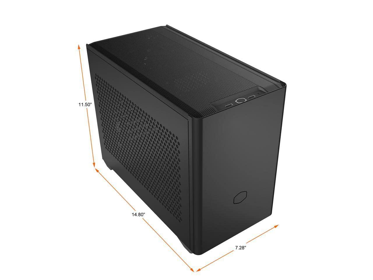 AVGPC AVGPC Q-Box Mini Series PC - AMD Ryzen 5 5600G Cezanne 6-Core 3.9 GHz with AMD Radeon Graphics Gaming Cooler 16 GB DDR4 1TB SSD Windows 10, Black