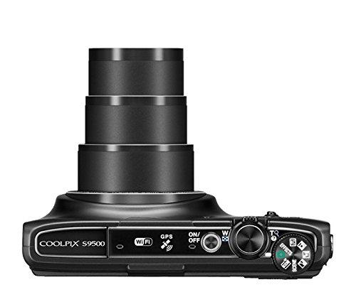 Nikon Nikon COOLPIX S9500 Wi-Fi Digital Camera with 22x Zoom and GPS (Black) (Old Model) (Renewed)