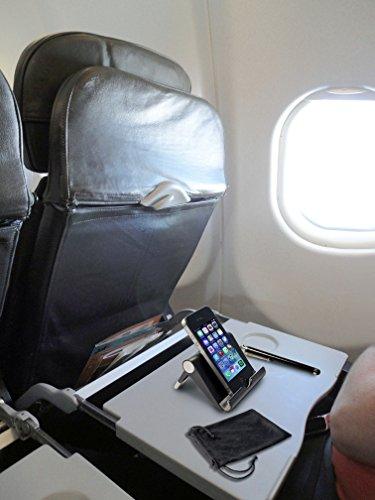 CTA Digital CTA Digital Travel Kit with Foldable Stand, Microfiber Pouch and Stylus for Tablets and Smartphones, Including iPhone 11, iPhone 11 Pro, iPhone 8, iPhone X, iPad Mini 5 & More (PAD-TKS)