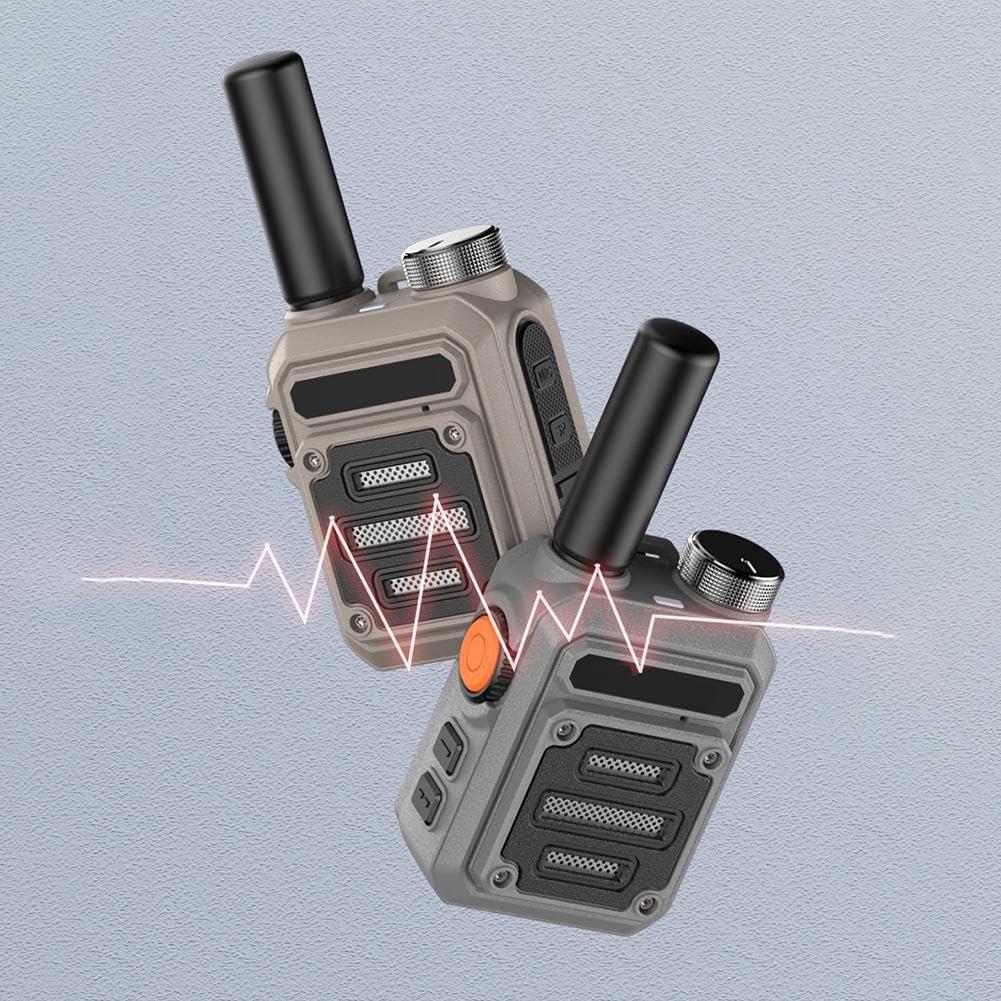 DirectNine Basics Waterproof & Shock Resistant Walkie-Talkies 2 Pack, 2024 Upgraded Nationwide PTT, 3280-6562 FT, Rechargeable Long Range Walkie-Talkies for Adults