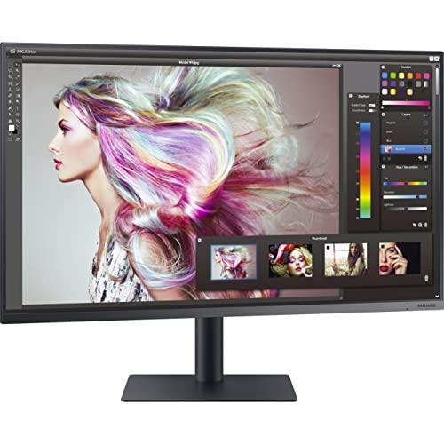 SAMSUNG Samsung TU87F Series 32-Inch Viewfinity 4K UHD Pro Monitor, VA Panel, 60Hz, 5ms, HDR10, sRGB, HDMI, Dual 4K Display, Fully Adjustable Stand, Eye Saver Mode (LF32TU874VNXGO) Dark Blue Gray
