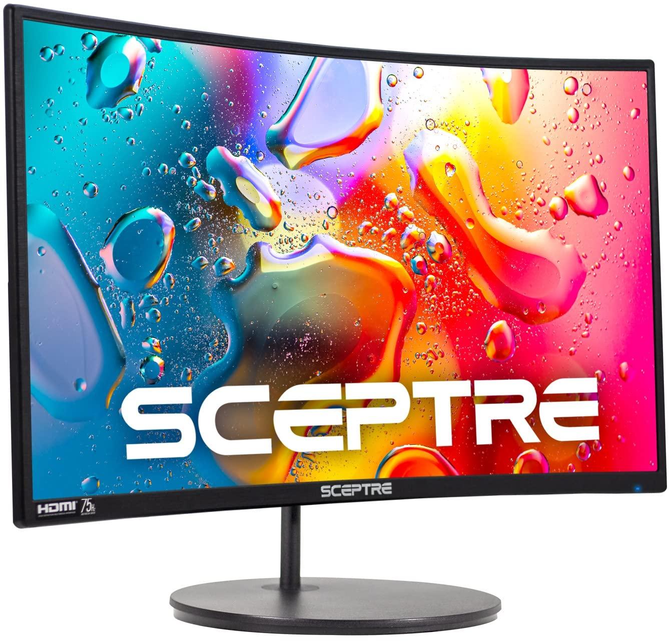 Sceptre Sceptre 24-inch Curved Gaming Monitor (C248W-1920RN Series) and Acer 21.5 Inch Full HD (1920 x 1080) IPS Ultra-Thin Zero Frame Computer Monitor (SB220Q bi)