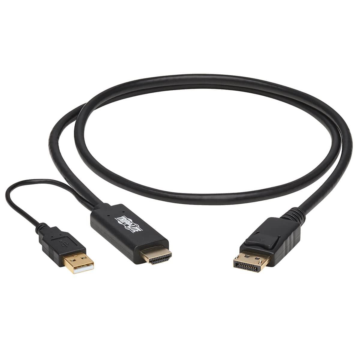 Tripp Lite Tripp Lite HDMI to DisplayPort Adapter Cable Active 4K USB Power M/M 1M (P567-01M)