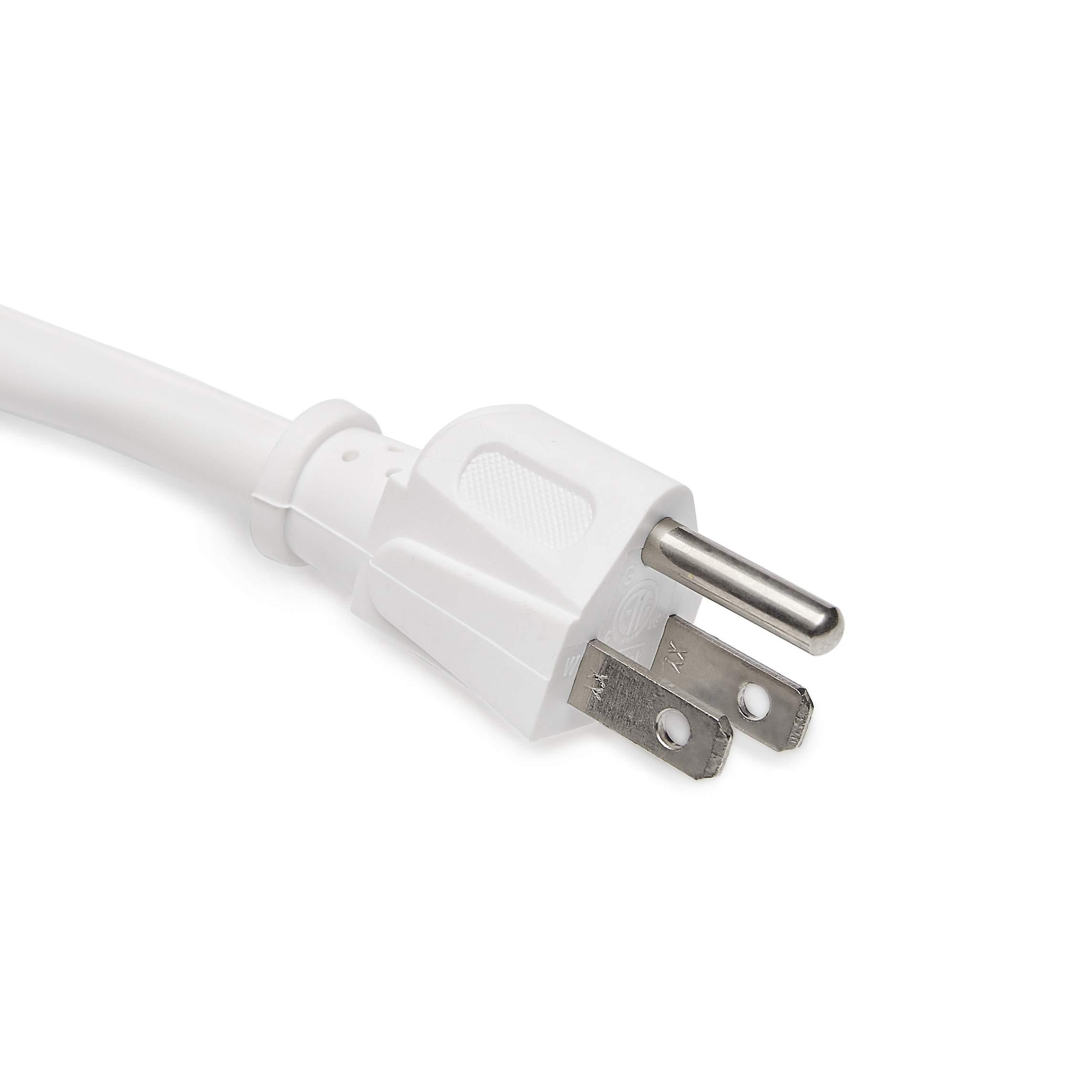 Amazon Basics Amazon Basics Rectangular 6-Outlet Surge Protector Power Strip, 6-Foot Long Cord, 790 Joule - White