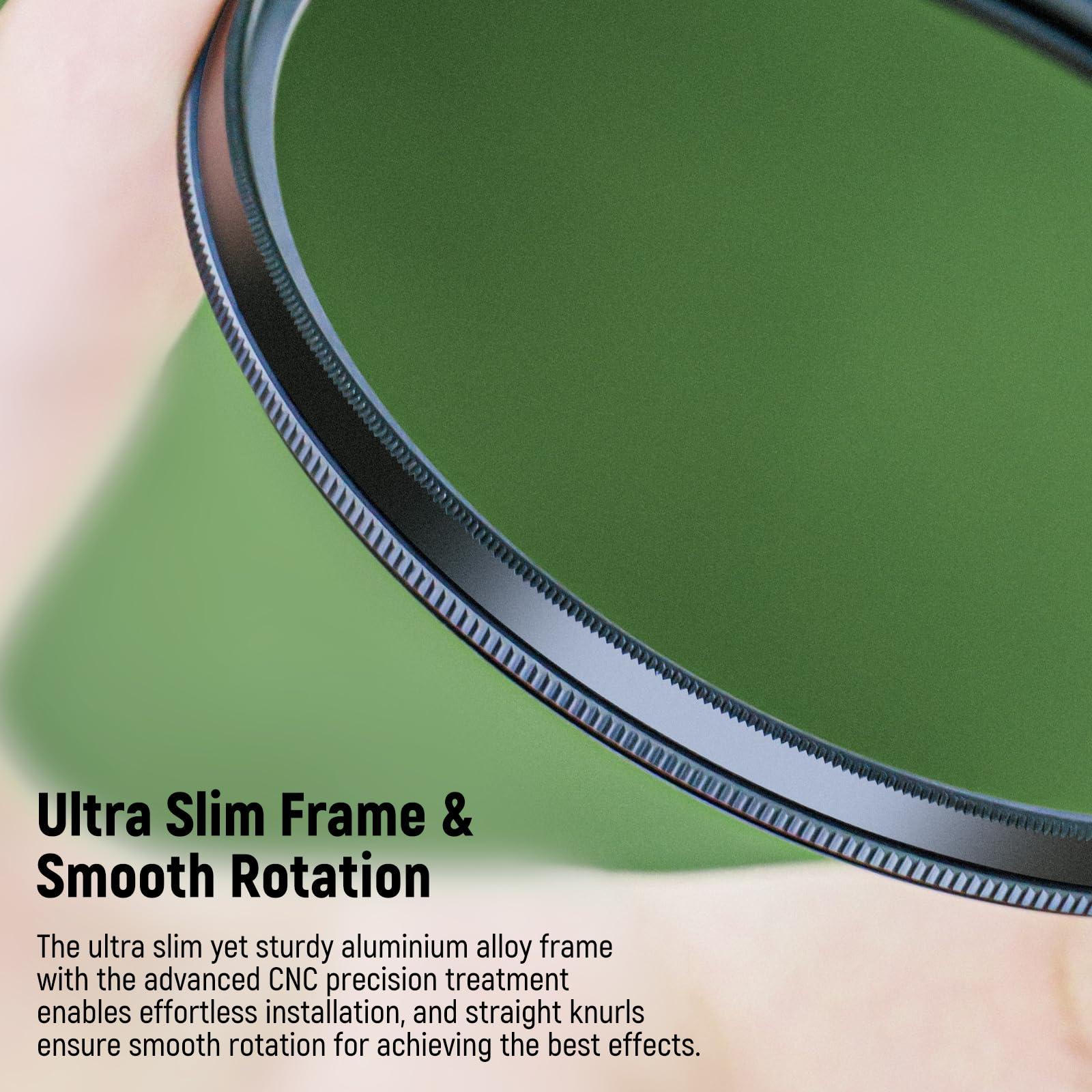 Neewer Neewer 86mm Polarizing Filter, 24 Layer Multi Resistant Nano Coated MC CPL Circular Polarising Filter, HD Optical Glass Polarizer/Ultra Slim/Reduce Reflection/Enhance Contrast/Reduce Glare