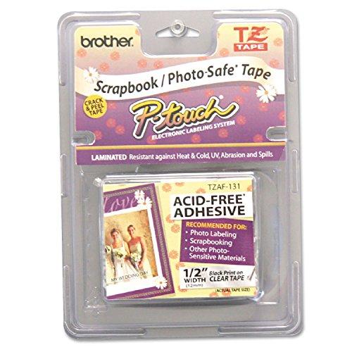 Brother Brother TZ Photo-Safe Tape Cartridge for P-Touch Labelers 1/2w Black on White BRTTZEAF231