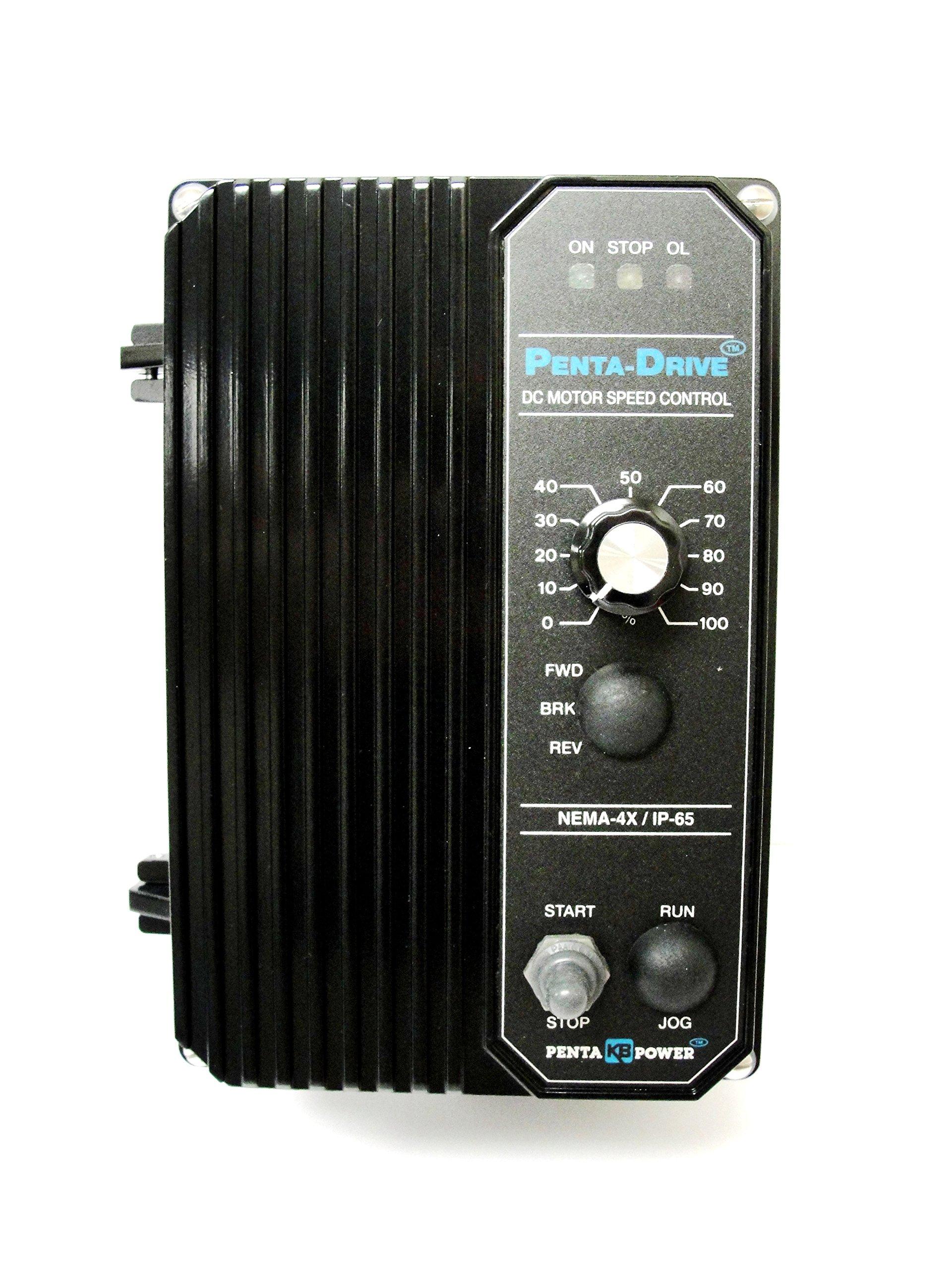 KB KB Electronics KBRC-240D Black Part No. 8840 NEMA 4X, IP65 DC Drive Regen Reversing Rating: 1 HP, 11 Amps @ 115 2 HP, 11 Amps @230 VAC