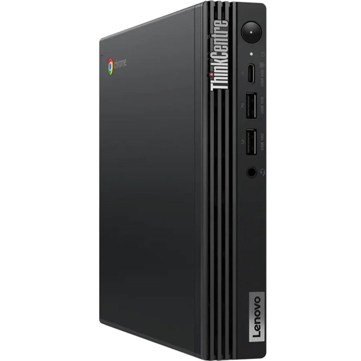 Lenovo Lenovo ThinkCentre M60q Chromebox Tiny Desktop Computer, Intel Core i3-1215U 1.2GHz, 8GB RAM, 128GB SSD, Chrome OS, Black
