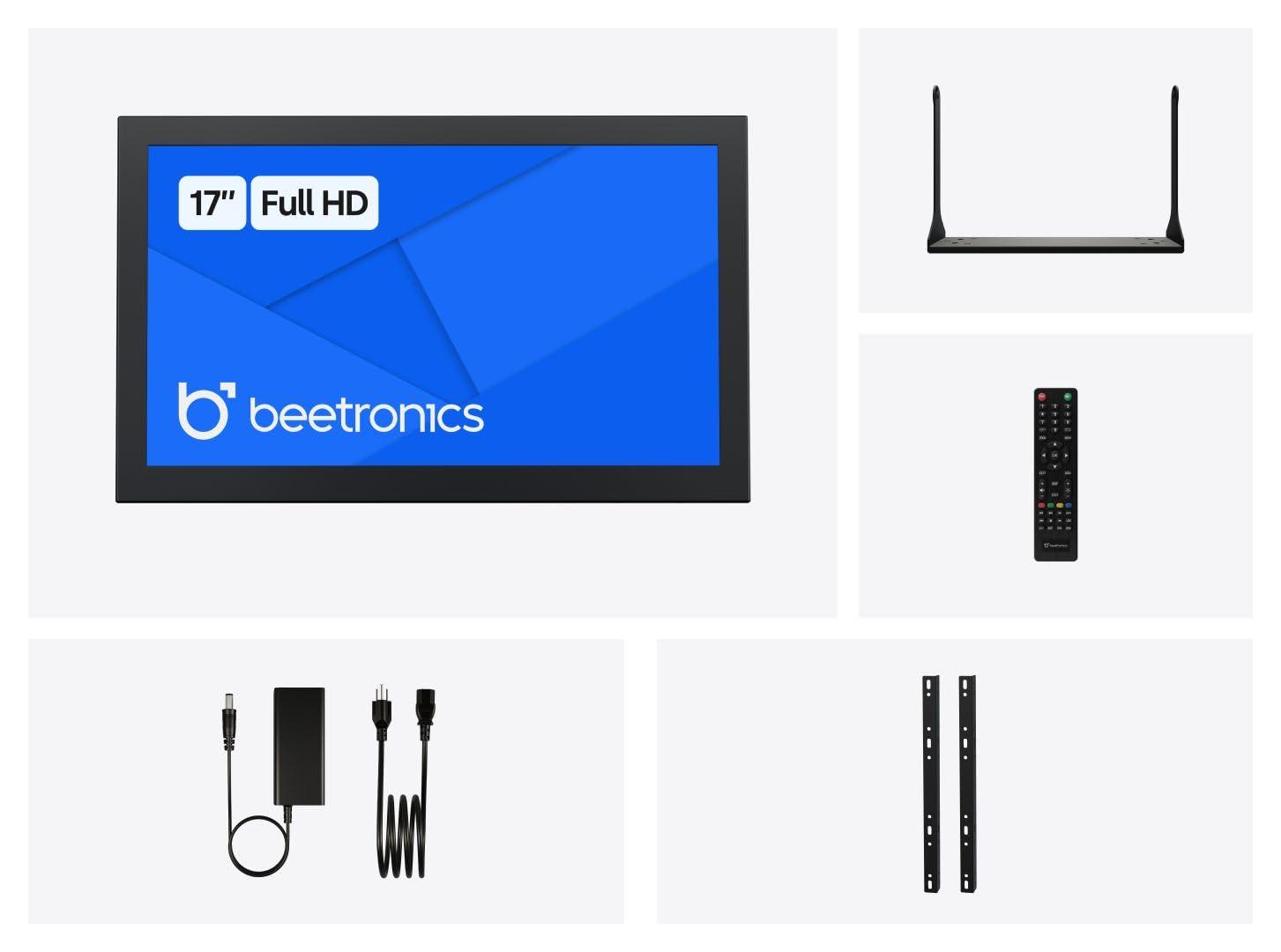 Beetronics Beetronics 17-Inch Full HD IPS Monitor - Professional Industrial-Grade Display | HDMI, VGA, BNC, RCA Inputs | Durable Metal Housing, Matte Screen, 24/7 Continuous Operation, Wide Viewing Angle, 17HD7M