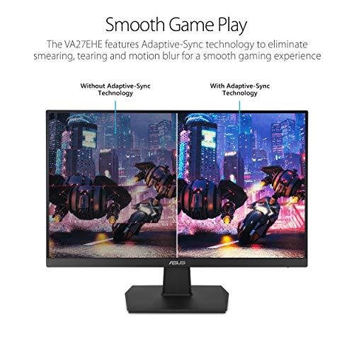 ASUS ASUS VA27EHE 27” Eye Care Monitor Full HD (1920 x 1080) IPS 75Hz Adaptive-Sync HDMI D-Sub Frameless,Black