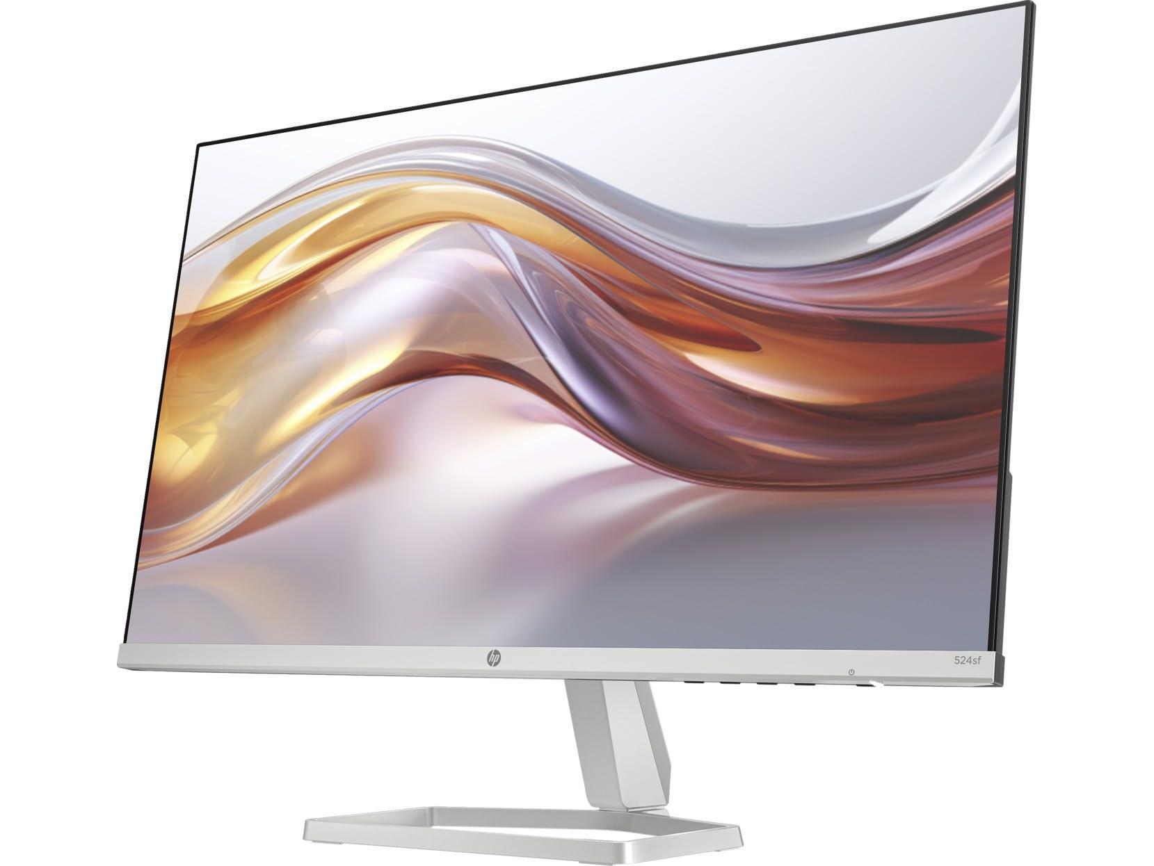 HP HP 24" 100Hz 300 nits IPS FHD (1920x1080) Monitor (Replaces M24f) w/Docztorm Hub USB Port Expander, Flicker-Free, Adjustable Tilt, 1x HDMI 1.4, 1x VGA, Black/Silver (2025 Latest Model) (2-Pack)