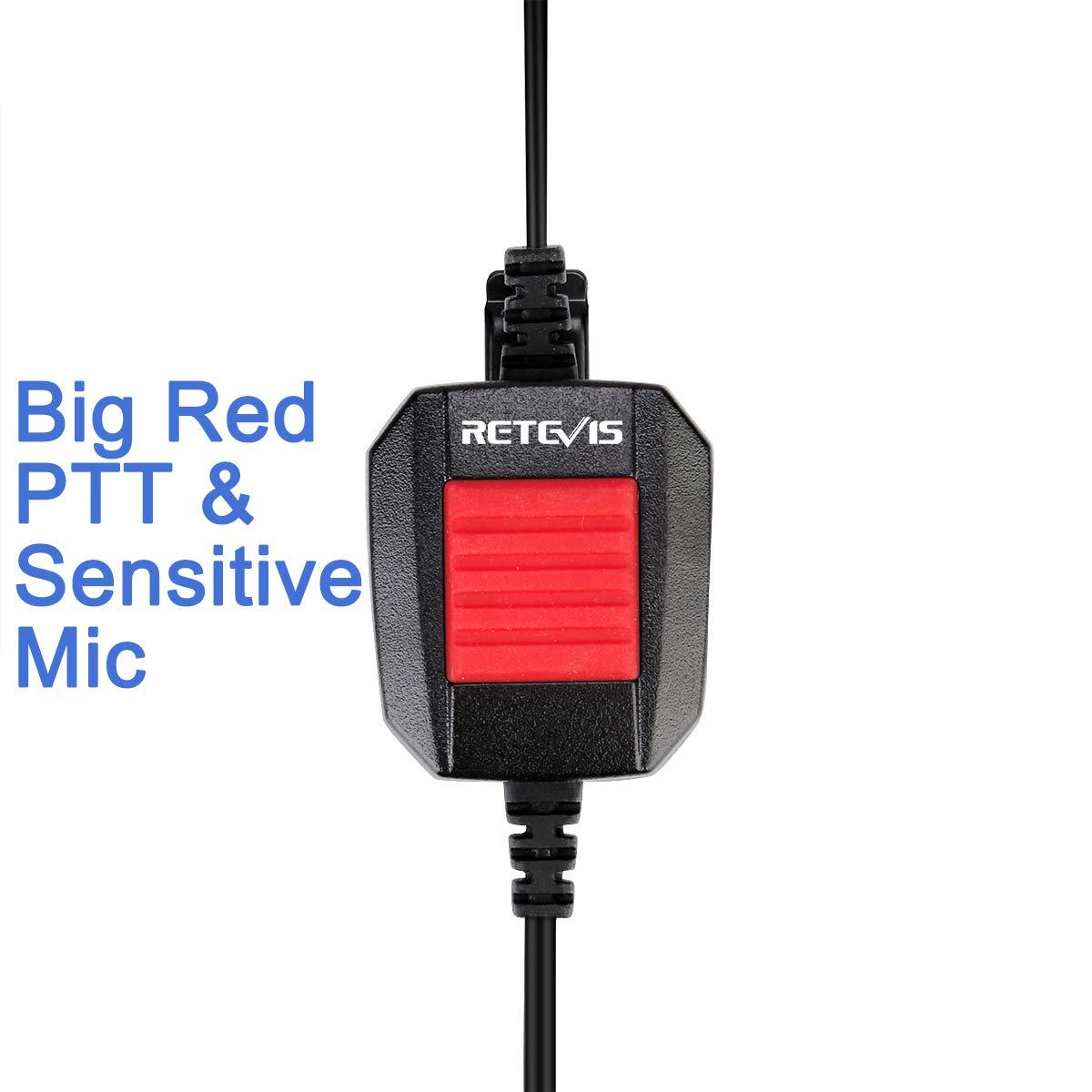 Retevis Retevis RT29 Walkie Talkies(6 Pack) with Earpiece(6 Pack), Long Range, Heavy Duty, 3200mAh Rechargeable,Emergency Alarm Two Way Radios with Charging Station, Waterproof Walkie Talkie Earpiece