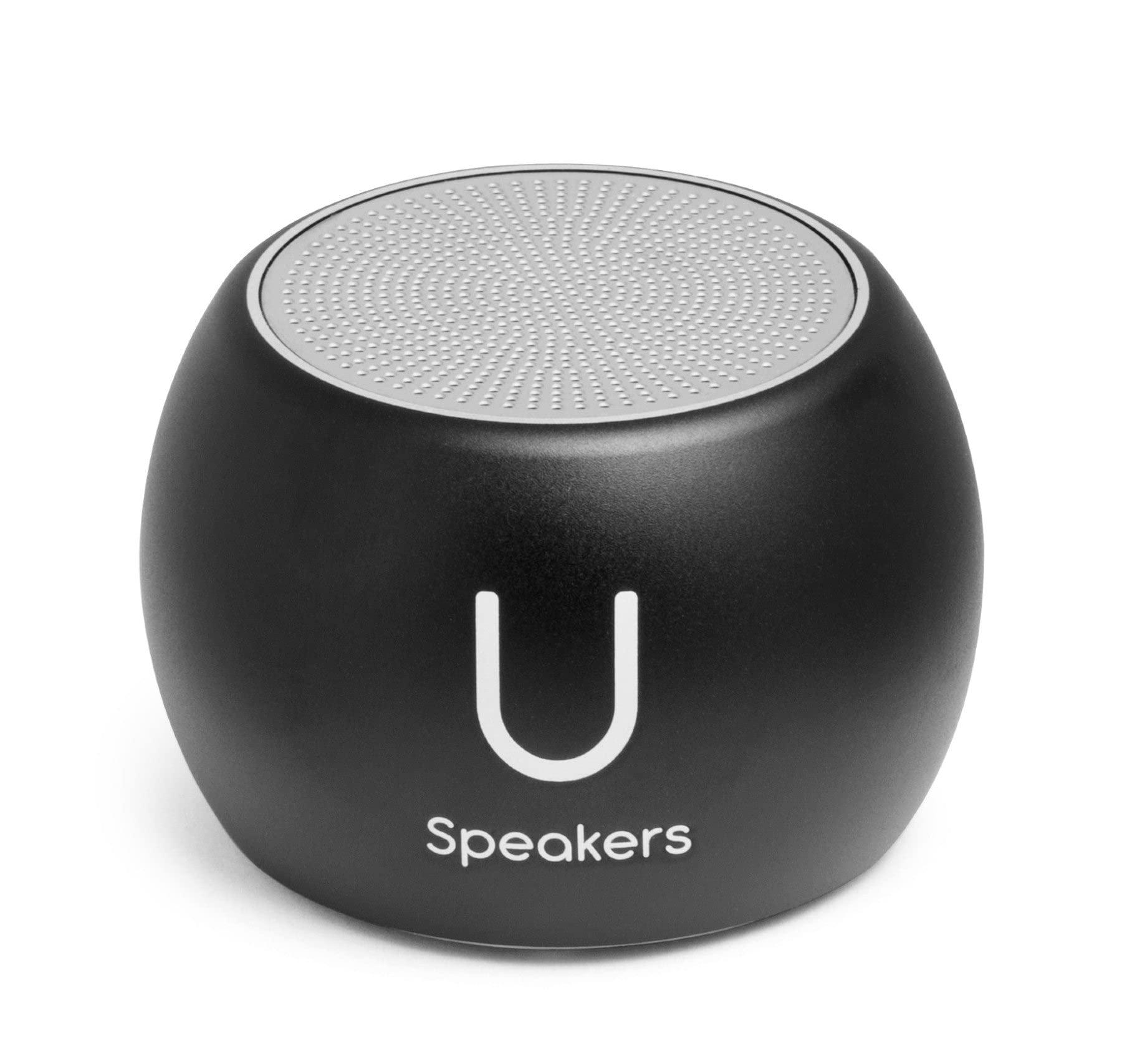 Fashionit Fashionit U Boost Speaker | Stylish Portable Wireless Bluetooth 5.0 with Built-in Subwoofer and Mic | Perfect Mini Speaker for Home, Parties, Travel! Small Device, Rich Sound | Black