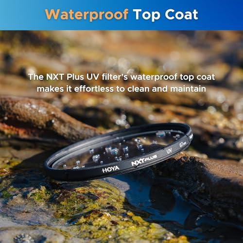 Hoya Hoya NXT Plus 72mm UV Filter Schott B270 Clear Glass with 10-Layer HMC Multi-Coating for 98% Light Transmission, Waterproof Top-Coat, Aluminum Frame - Camera Lens Filter for Sharp, Clear Images