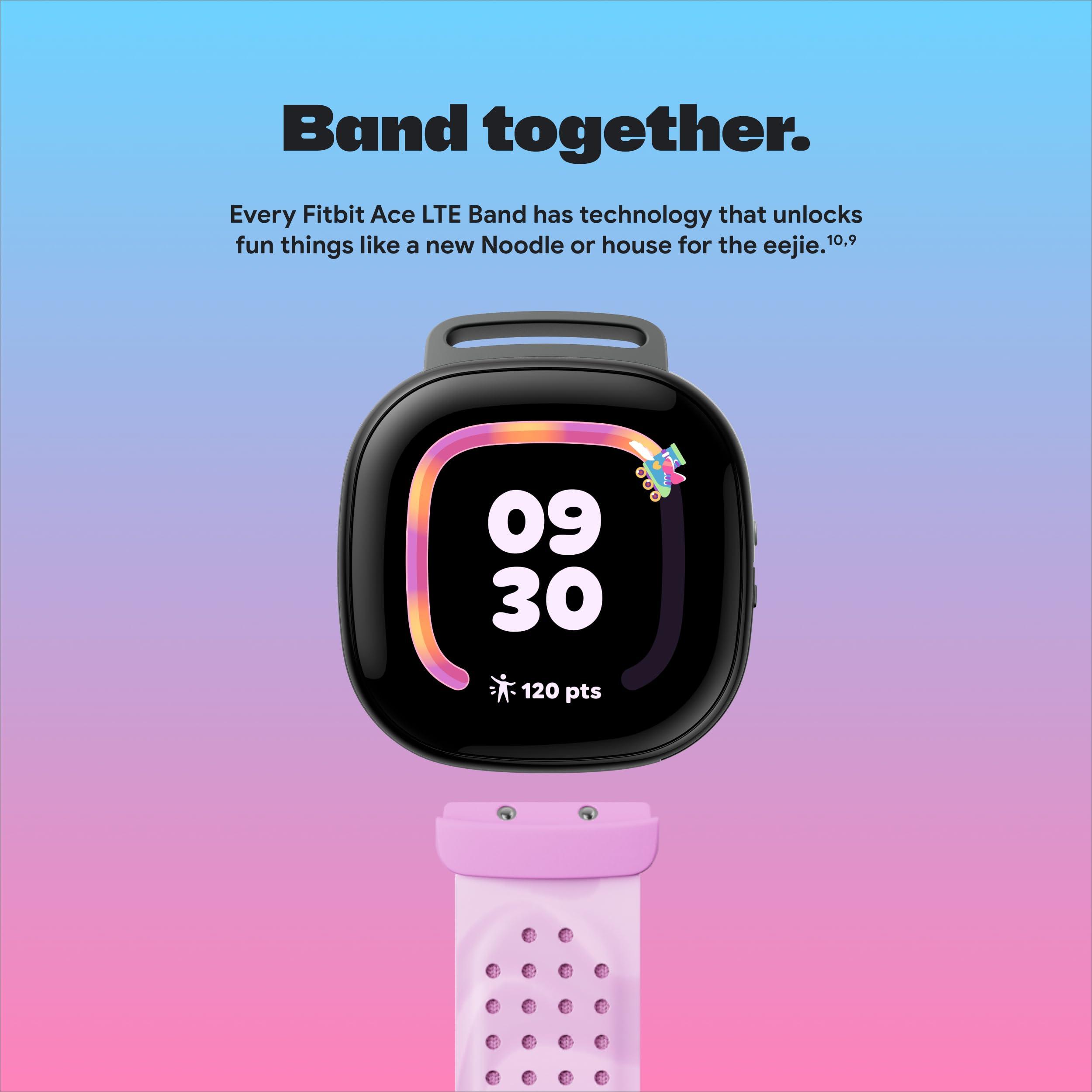 Fitbit Fitbit Google Ace LTE - Kids Smartwatch with Call, Message, GPS, and Activity-Based Games, Ace Pass Data Plan Required - Spicy - Moovin