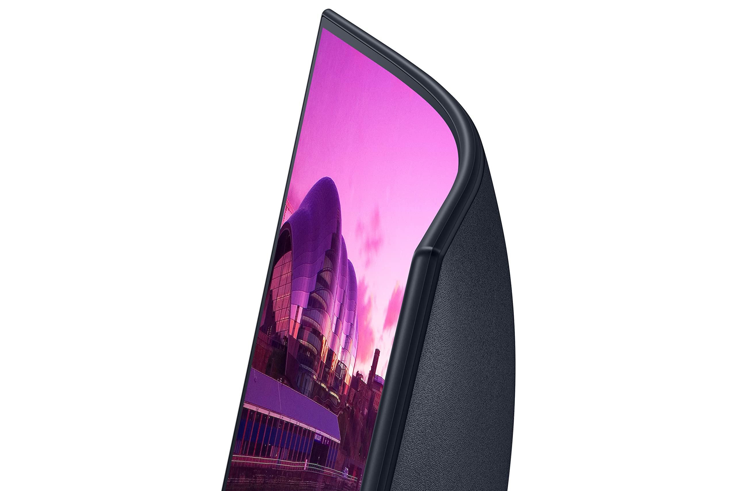 SAMSUNG SAMSUNG 27-Inch S39C Series FHD Curved Gaming Monitor, 75Hz, AMD FreeSync, Game Mode, Advanced Eye Comfort, Frameless Display, Built in Speakers, Slim Metal Stand, LS27C392EANXGO, 2023, Black