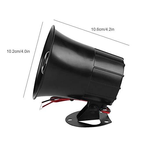 Tokatuker Tokatuker Wired Alarm Siren Horn 15W DC 6 to 12V Security Siren with Bracket for Home Security Alarm System