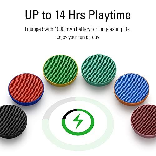 Vifa Vifa City Bluetooth Speaker, Portable Wireless Loudspeaker, Bluetooth 5.0 / Dual Pairing / IPX4 Waterproof, HiFi Audio & Built-in Mic Mini Speakers for Travel and Party(Terracotta Blue)