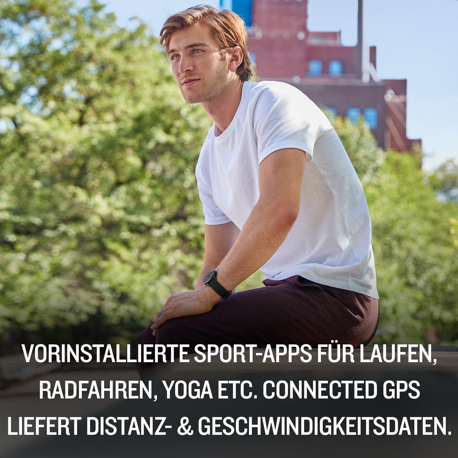 Garmin Garmin vivomove Sport, Hybrid Smartwatch, Health and Wellness Features, Touchscreen, Black