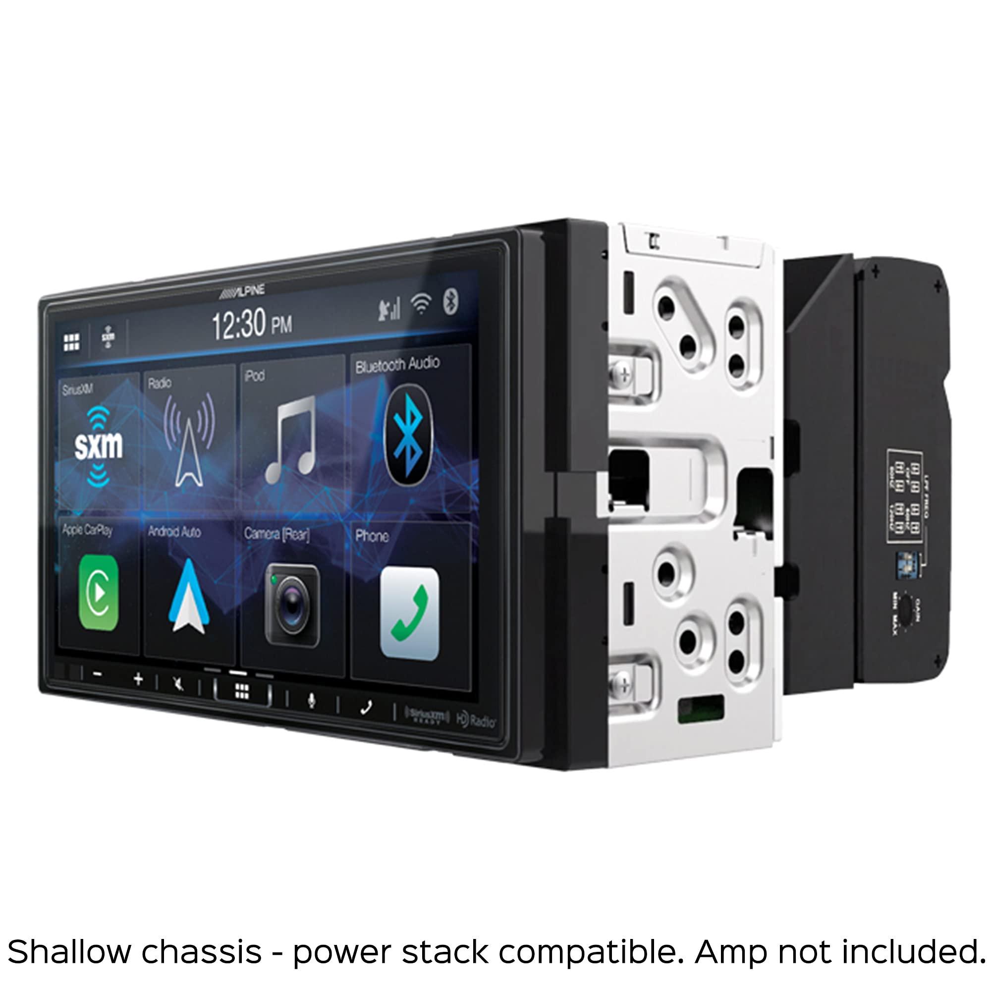 Alpine Alpine iLX-407 7-Inch Multimedia Receiver Apple Carplay and Android Auto & S2 6.5\" Component Speakers / 6.5 Coax