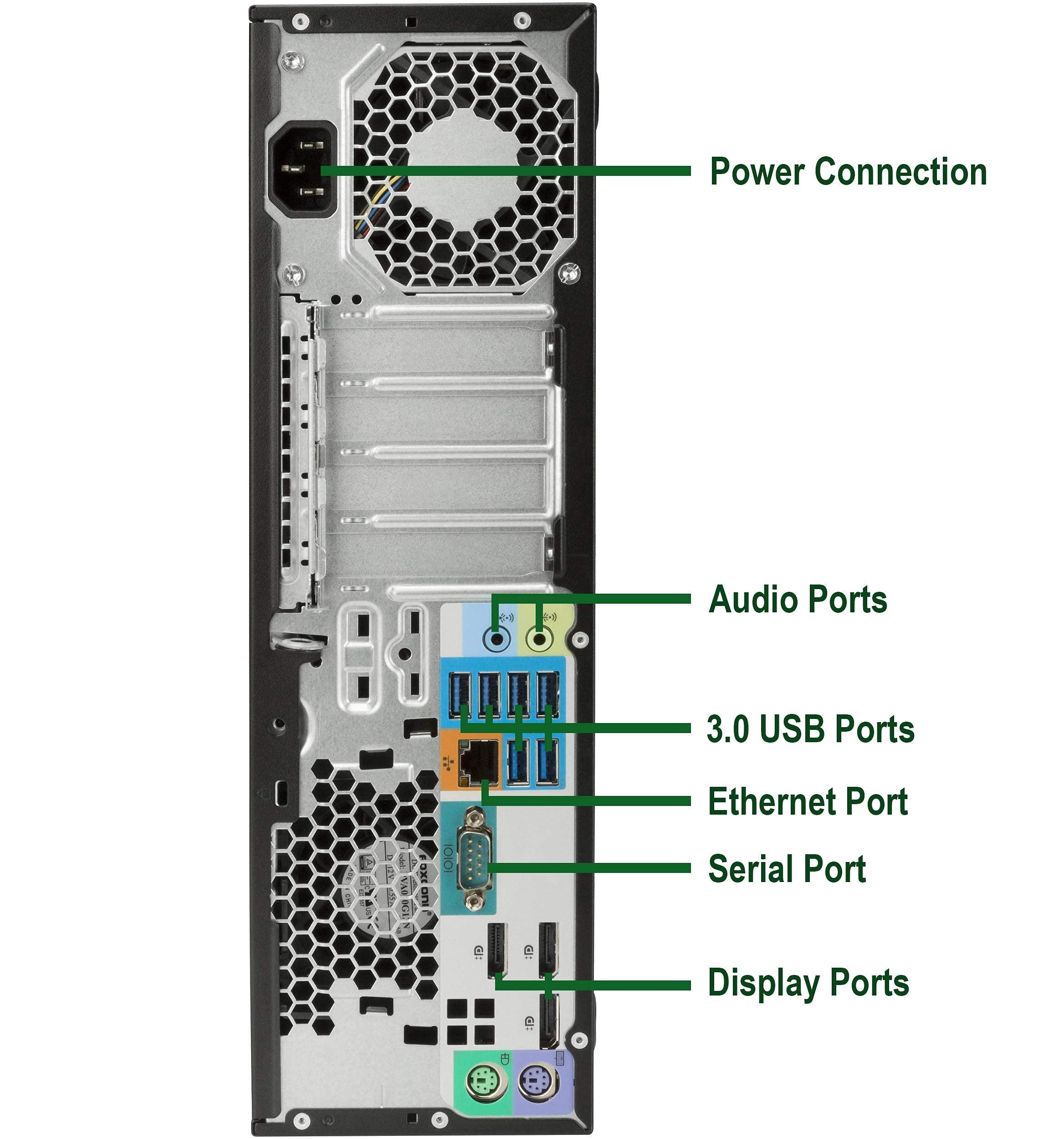 HP HP Z240 Small Form Computer Desktop PC, Intel Core i5 6500 3.2GHz Processor, 16GB DDR4 Ram, 256GB NVMe SSD, WiFi | Bluetooth, Wireless Keyboard & Mouse, Win 10 Pro (Renewed)