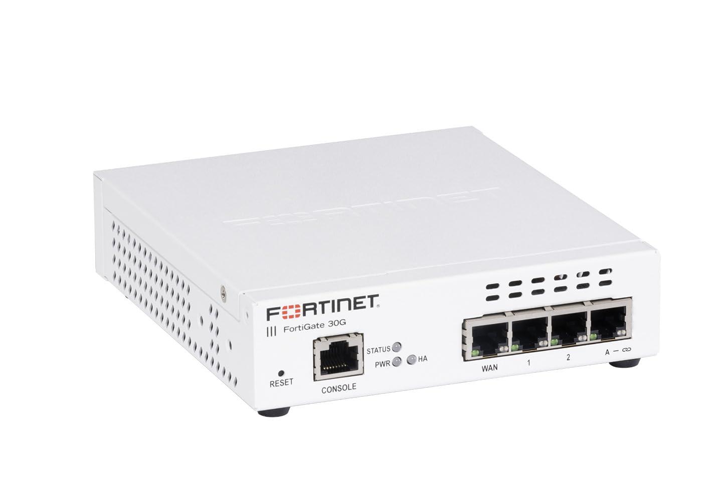 FORTINET FortiGate-30G Network Security Appliance Plus 1 Year FortiGuard Enterprise Protection and FortiCare Premium (FG-30G-BDL-809-12)