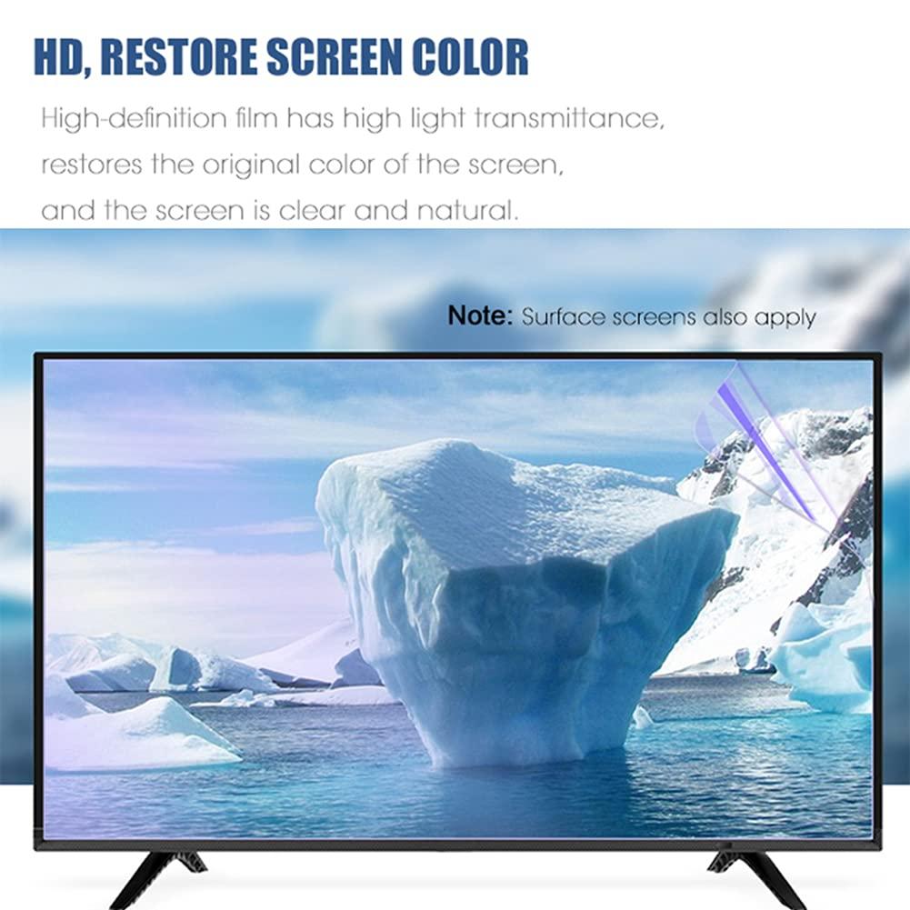 AIZYR 75-85 inch TV Screen Protectors Matte Anti Glare/Anti Blue Light/Anti Scratch Film Filter for TCL/Samsung/Toshiba/Sony/LG/Hisense and Curved Monitor,75inch 1645x930mm