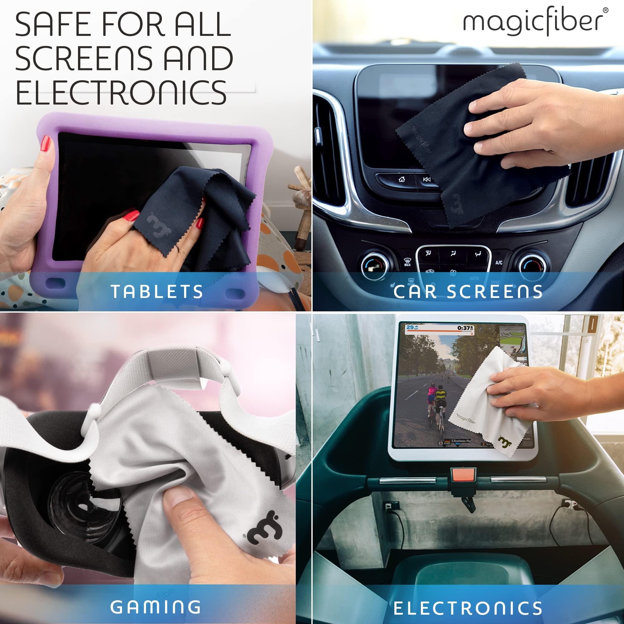 MagicFiber MagicFiber Microfiber Cleaning Cloths, 2 Pack - Premium Cloth for Glasses, Lens, Screens & More