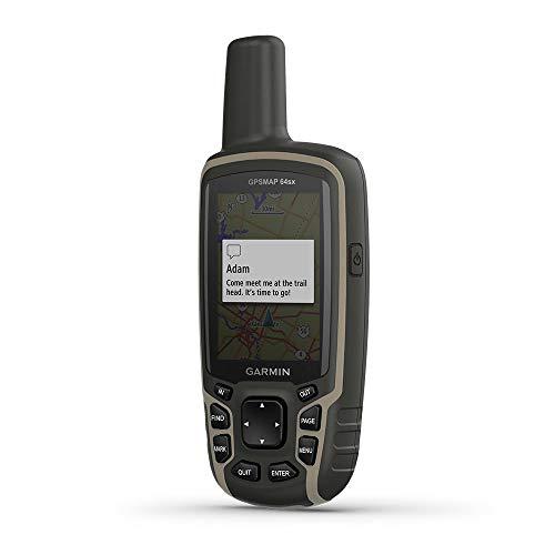 Garmin Garmin 010-02258-10 GPSMAP 64sx, Handheld GPS with Altimeter and Compass, Preloaded With TopoActive Maps, Black/Tan
