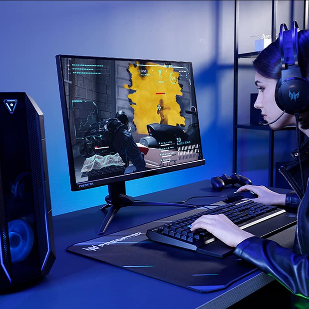 acer Acer Predator XB323QK NVbmiiphuzx 31.5" UHD (3840 x 2160) Agile-Splendor IPS Gaming Monitor | G-SYNC Compatible | Up to 0.5ms | 144Hz | DCI-P3 90% | 1-USB Type-C, 1-Display Port 1.4 & 2-HDMI 2.1 Ports