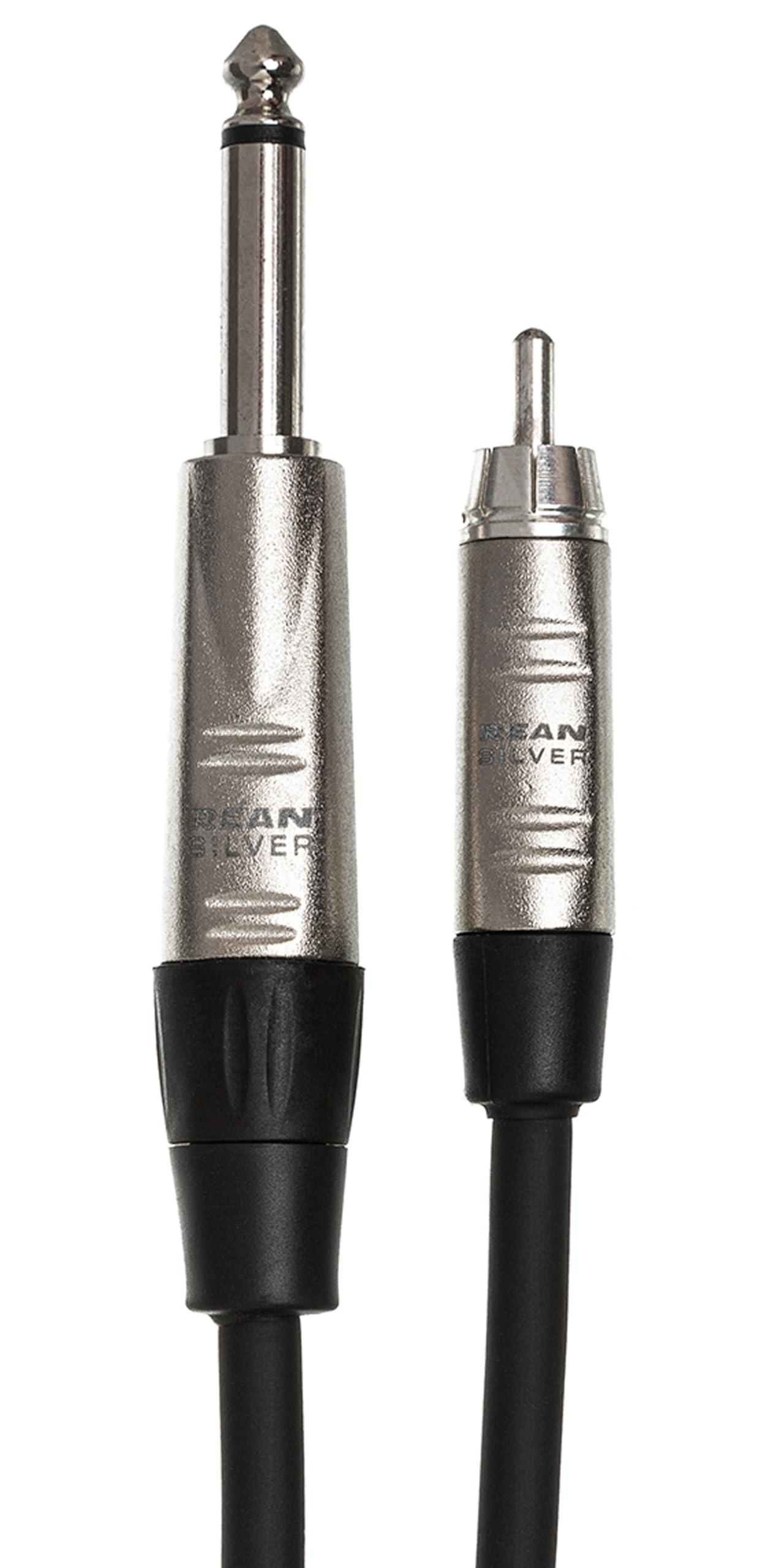 HOSA Hosa HPR-015 Pro Unbalanced Interconnect Cable - 1/4-inch TS Male to RCA Male - 15 foot